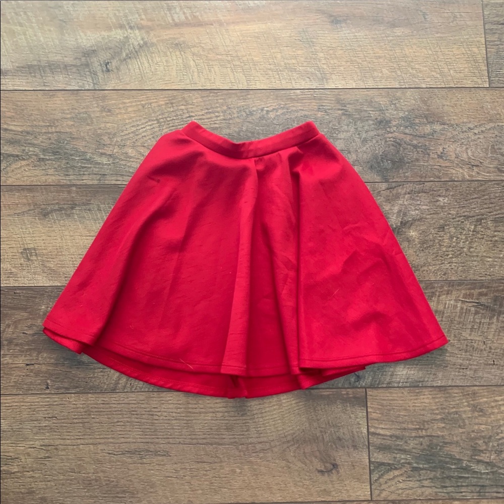 Red skirt